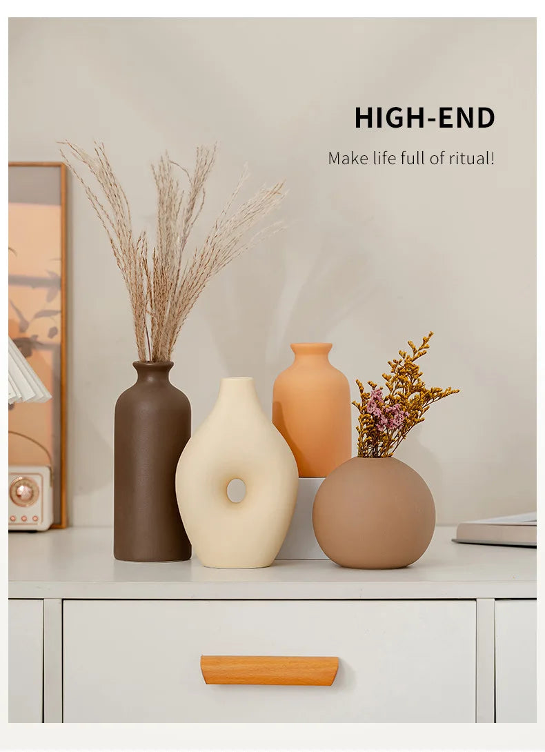 Flower Vases for Home Living Room & Desktop Decor