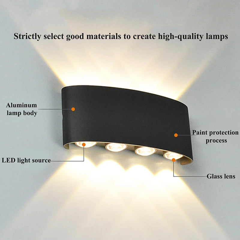 LED Wall Sconces Modern Indoor & Outdoor Lamp.