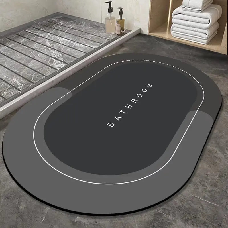 Bathroom absorbent floor mat quick drying cushion