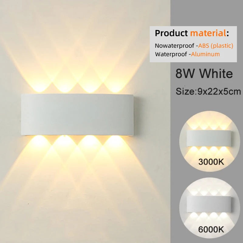 LED Wall Sconces Modern Indoor & Outdoor Lamp.