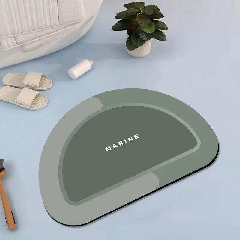 Bathroom absorbent floor mat quick drying cushion