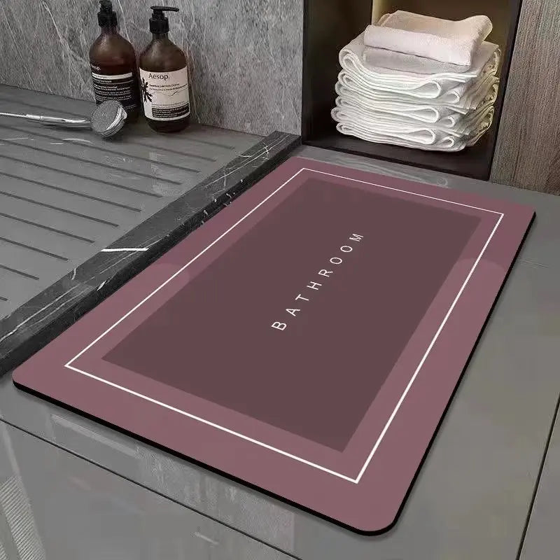 Bathroom absorbent floor mat quick drying cushion