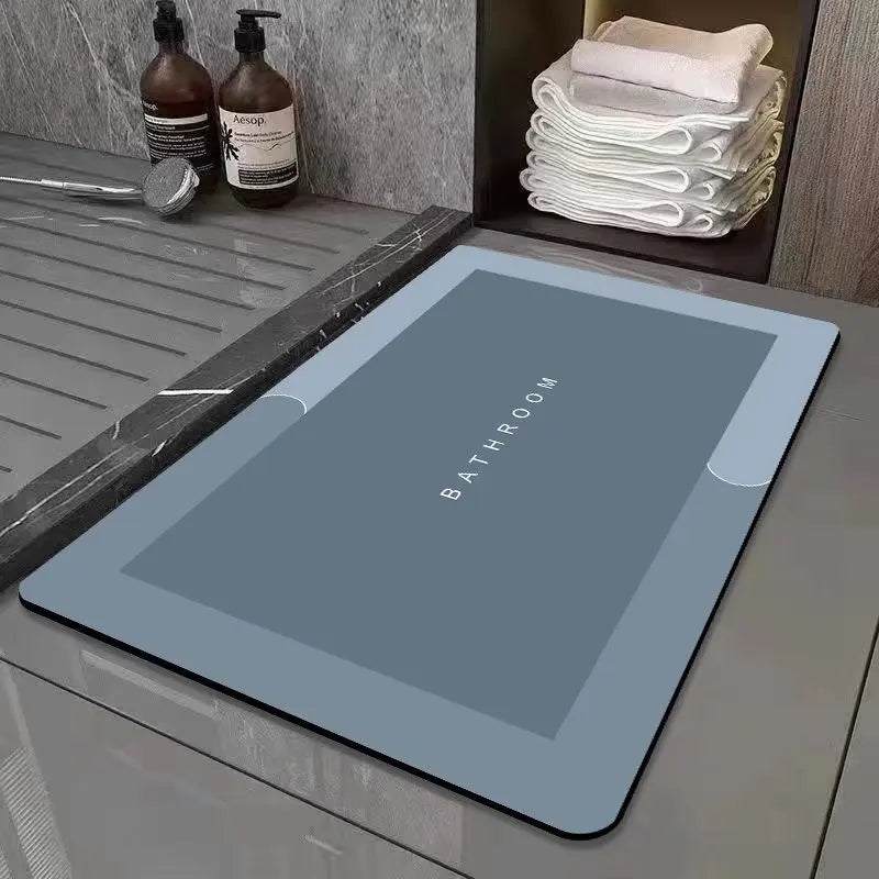 Bathroom absorbent floor mat quick drying cushion