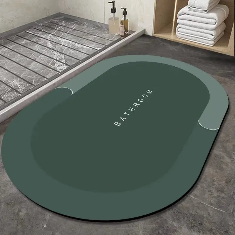 Bathroom absorbent floor mat quick drying cushion