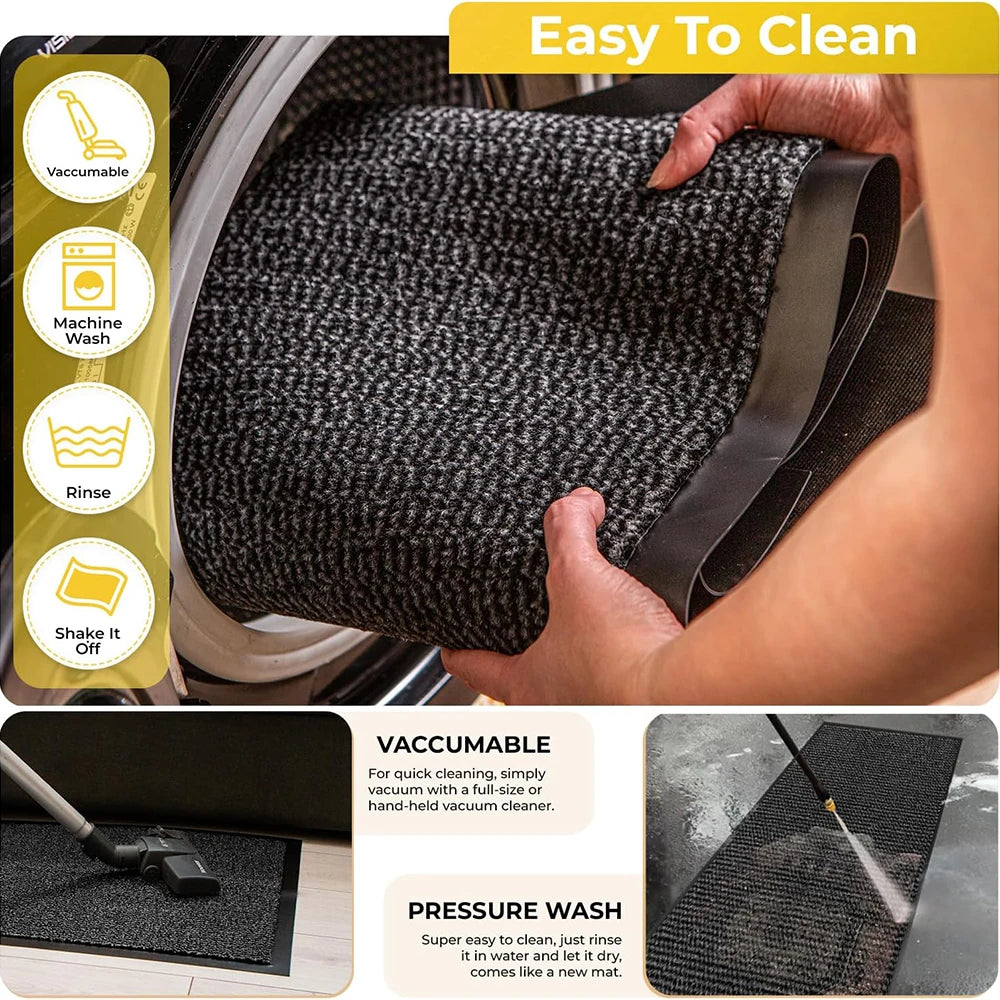 Washable Door Mats Indoor & Outdoor
Non-Slippery Heavy Duty
Stylish & Large Rubber