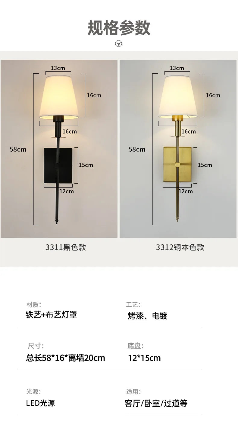 Modern American Led Wall Lamp