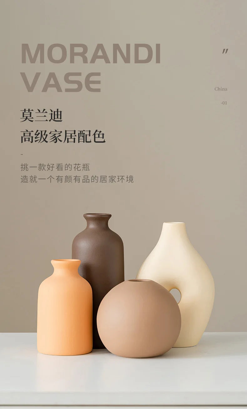 Flower Vases for Home Living Room & Desktop Decor