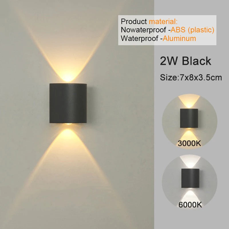 LED Wall Sconces Modern Indoor & Outdoor Lamp.