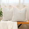 Comfortable Striped Throw Pillow For Home Bedroom & Living Room