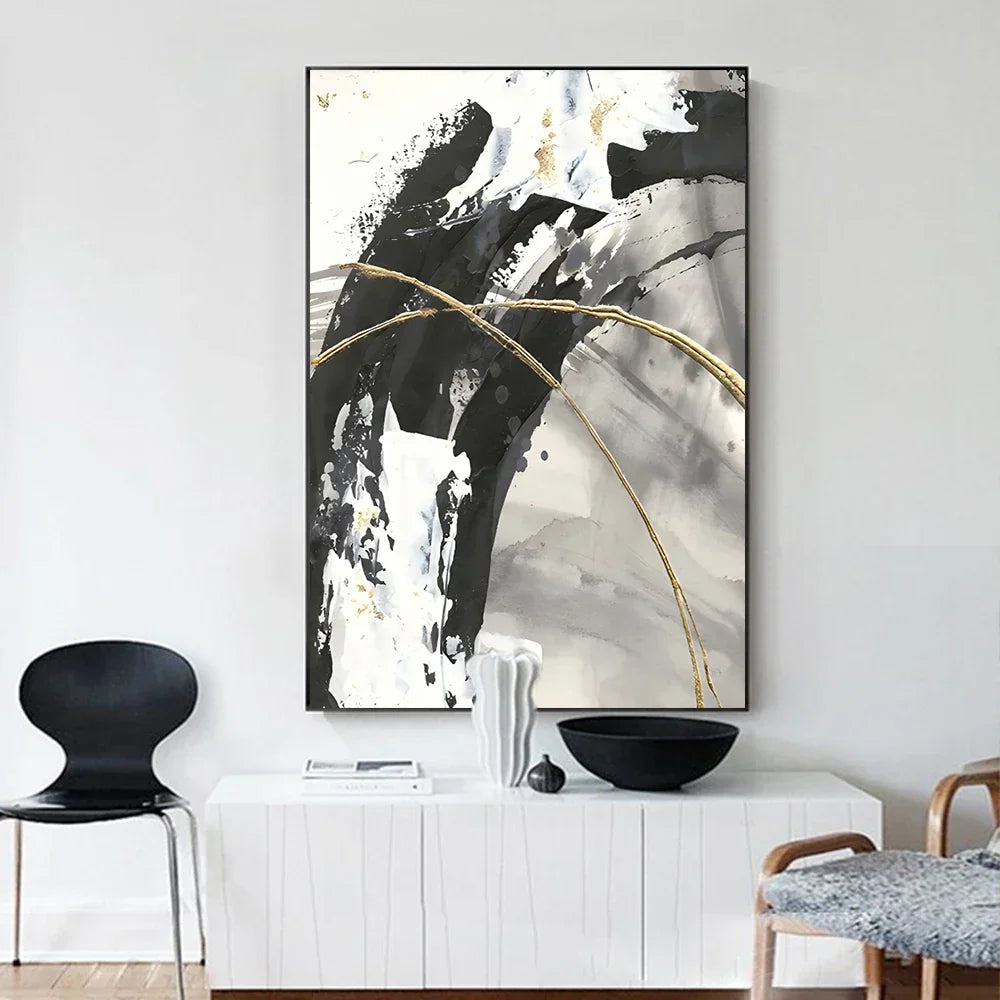 Modern Abstract Wall Art Marble Style Living Room Decoration