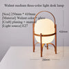 Wood Standing Lamp Modern Simple Art Tabletop Room Decor