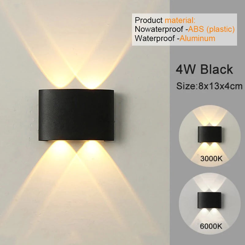 LED Wall Sconces Modern Indoor & Outdoor Lamp.