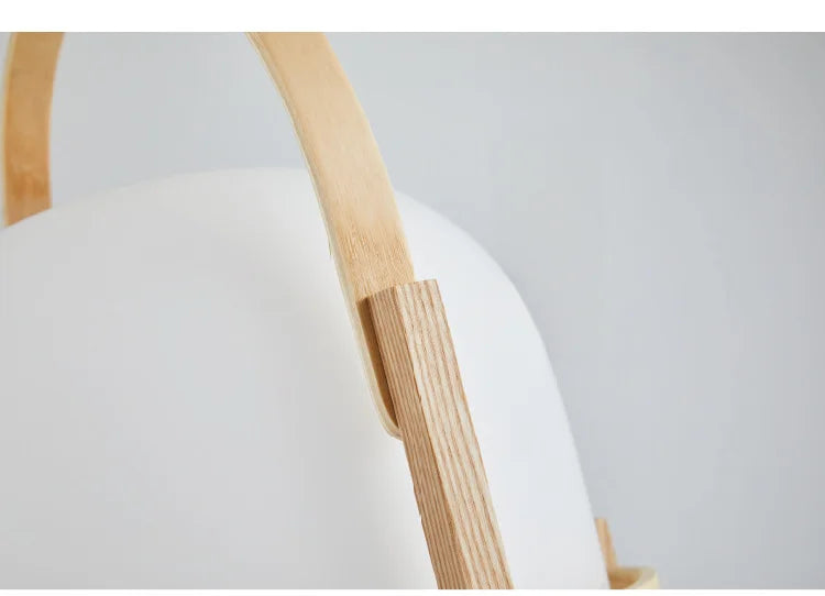 Wood Standing Lamp Modern Simple Art Tabletop Room Decor