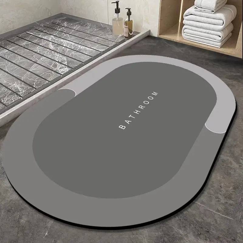 Bathroom absorbent floor mat quick drying cushion