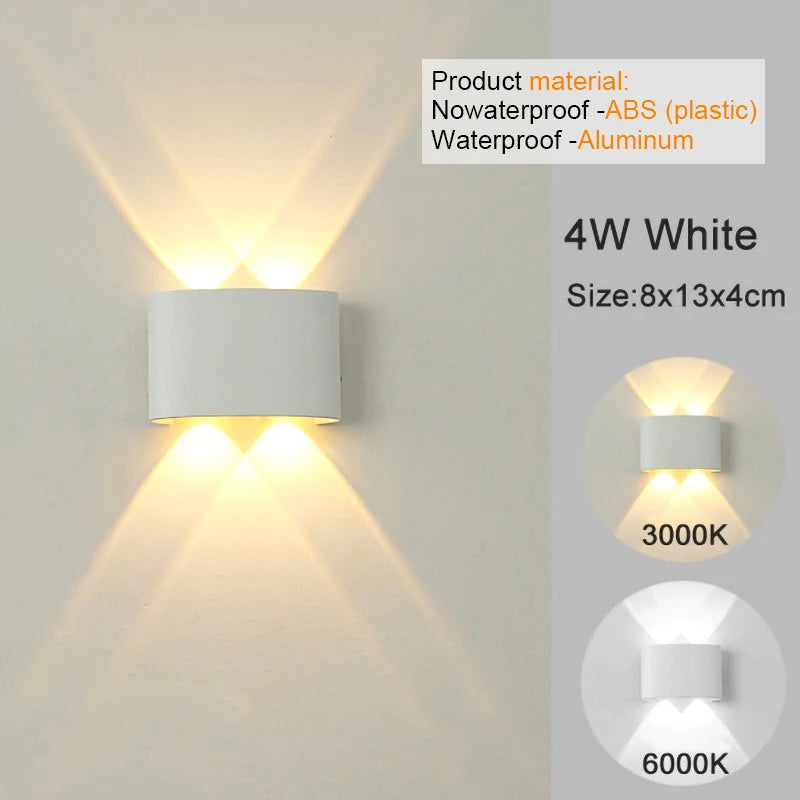 LED Wall Sconces Modern Indoor & Outdoor Lamp.