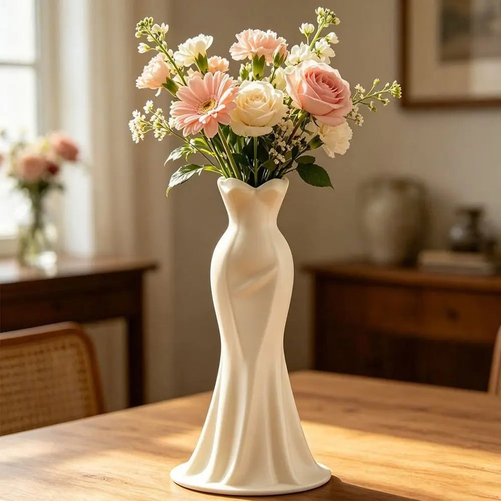Flower Vases Twisted Design Flower Arrangement Dress Vase