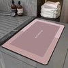 Bathroom absorbent floor mat quick drying cushion
