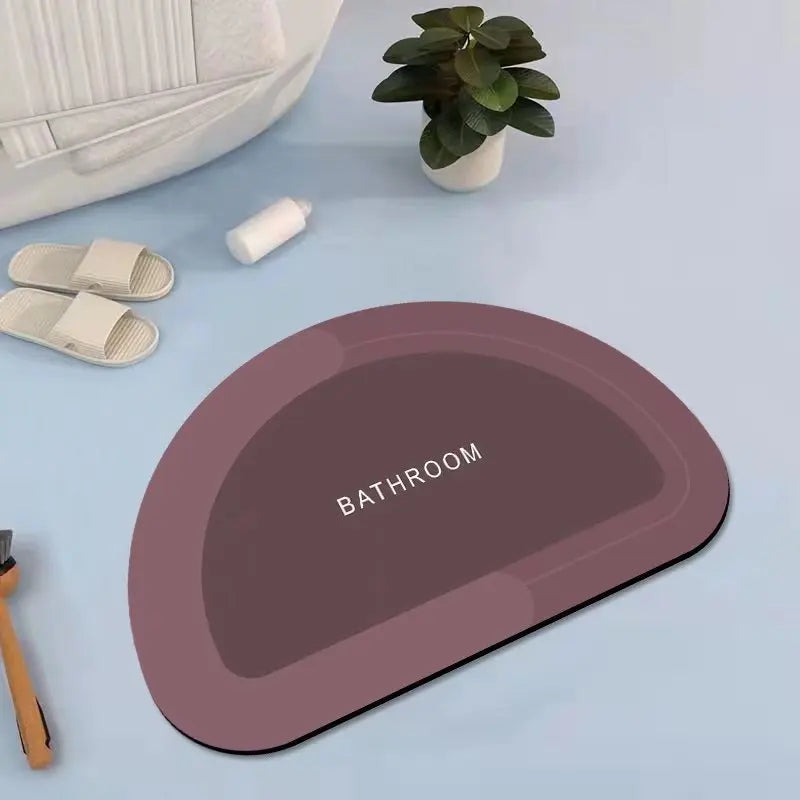 Bathroom absorbent floor mat quick drying cushion