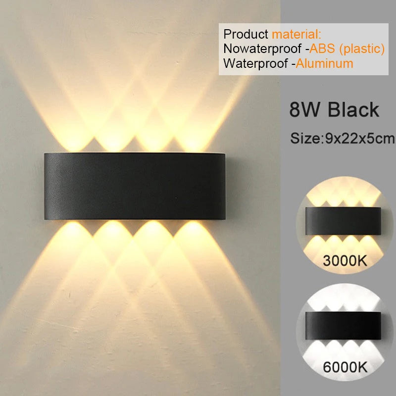 LED Wall Sconces Modern Indoor & Outdoor Lamp.