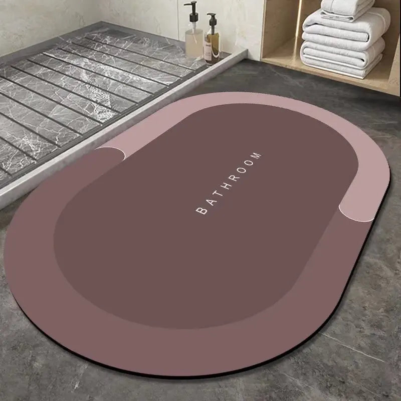 Bathroom absorbent floor mat quick drying cushion