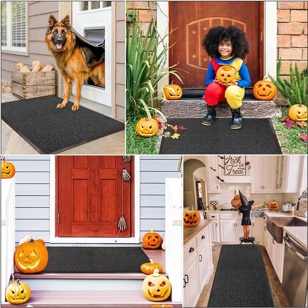 Washable Door Mats Indoor & Outdoor
 Non-Slippery Heavy Duty 
Stylish & Large Rubber