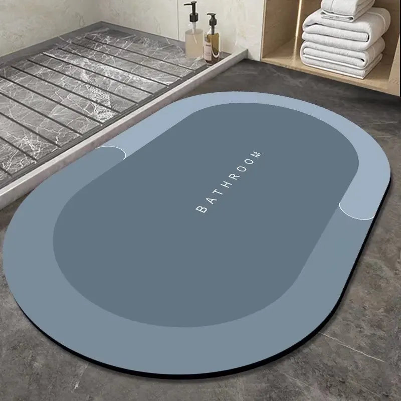Bathroom absorbent floor mat quick drying cushion