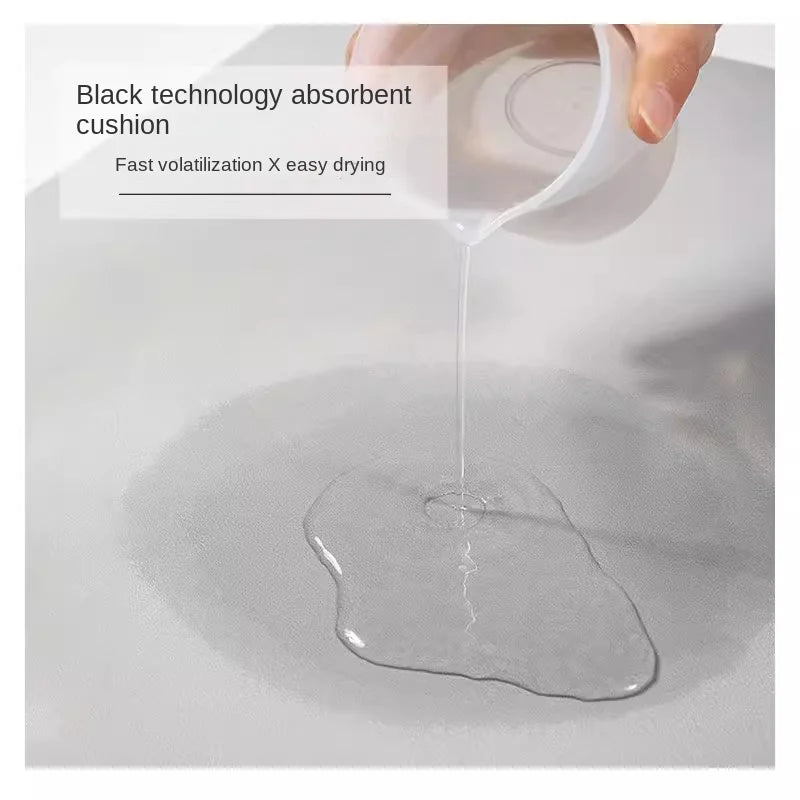 Bathroom absorbent floor mat quick drying cushion