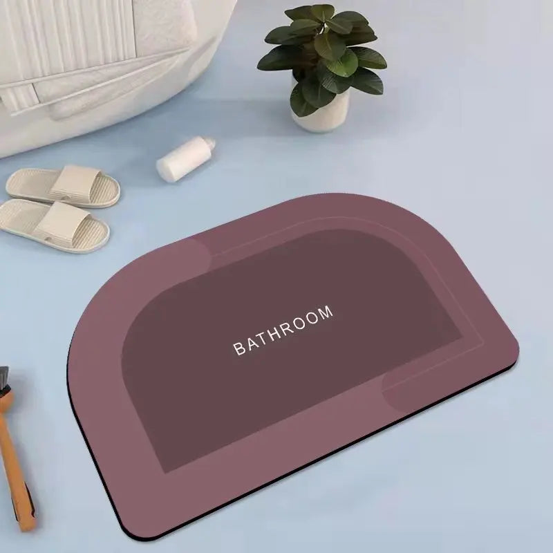 Bathroom absorbent floor mat quick drying cushion
